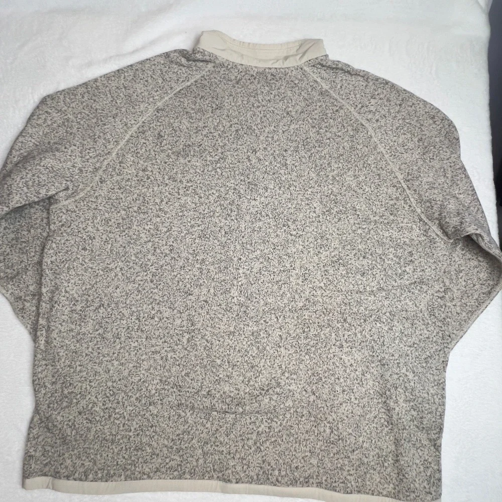 NWT The North Face Sweater Fleece 1/4-Zip Pullover – Oatmeal/Heather – Men's XXL
